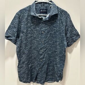 Robert Graham Mens Short Sleeve Button Down Shirt Size XL